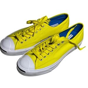 Converse Jack Purcell Low‎ Top Canvas Sneakers Yellow Women US 9 Mens 7.5